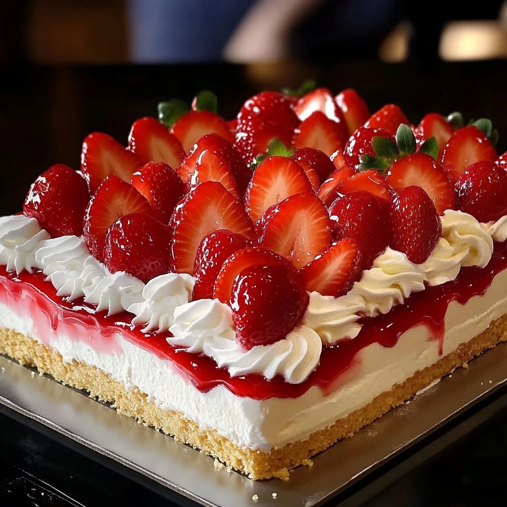 Chilled Strawberry Cheesecake Delight