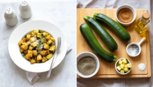 Golden air fryer zucchini sticks with a crispy Parmesan crust