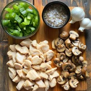 Savory black pepper chicken stir-fry with bell peppers and onions on a white plate