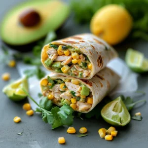 Grilled burrito stuffed with chicken, avocado, cheese, and ranch dressing