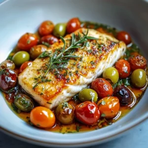 Close-up of moist, flaky fish with a golden brown sear on a plate