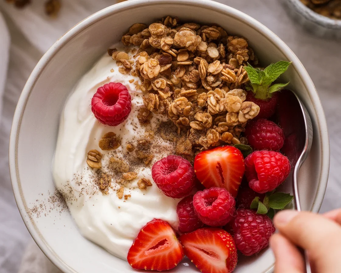 A variety of low sugar granola options including affordable and dietitian-approved choices.